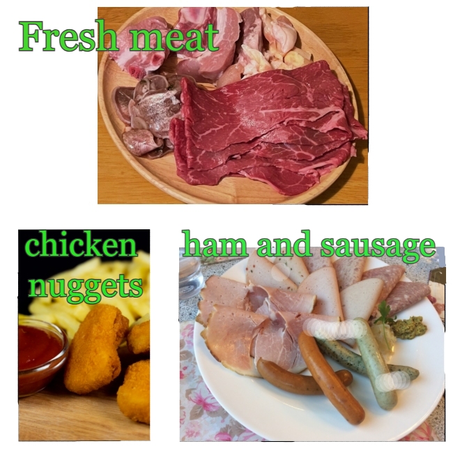 Fresh meat and processed meats