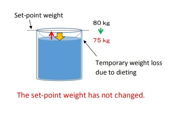 The set-point weight has not changed